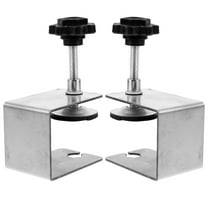 ROSENICE 2Pcs Stainless Steel C Clamps Woodworking Cabinet Tools 11.8*2.8*2in