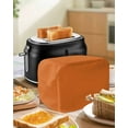 thumbnail image 5 of Fsddascl Orange Small Toaster Cover 2 Slice, Kitchen Appliance Covers, Pure Orange Toaster Oven Cover with Loop, Bread Machine Cover Polyester Dust Cover Protection, 5 of 5
