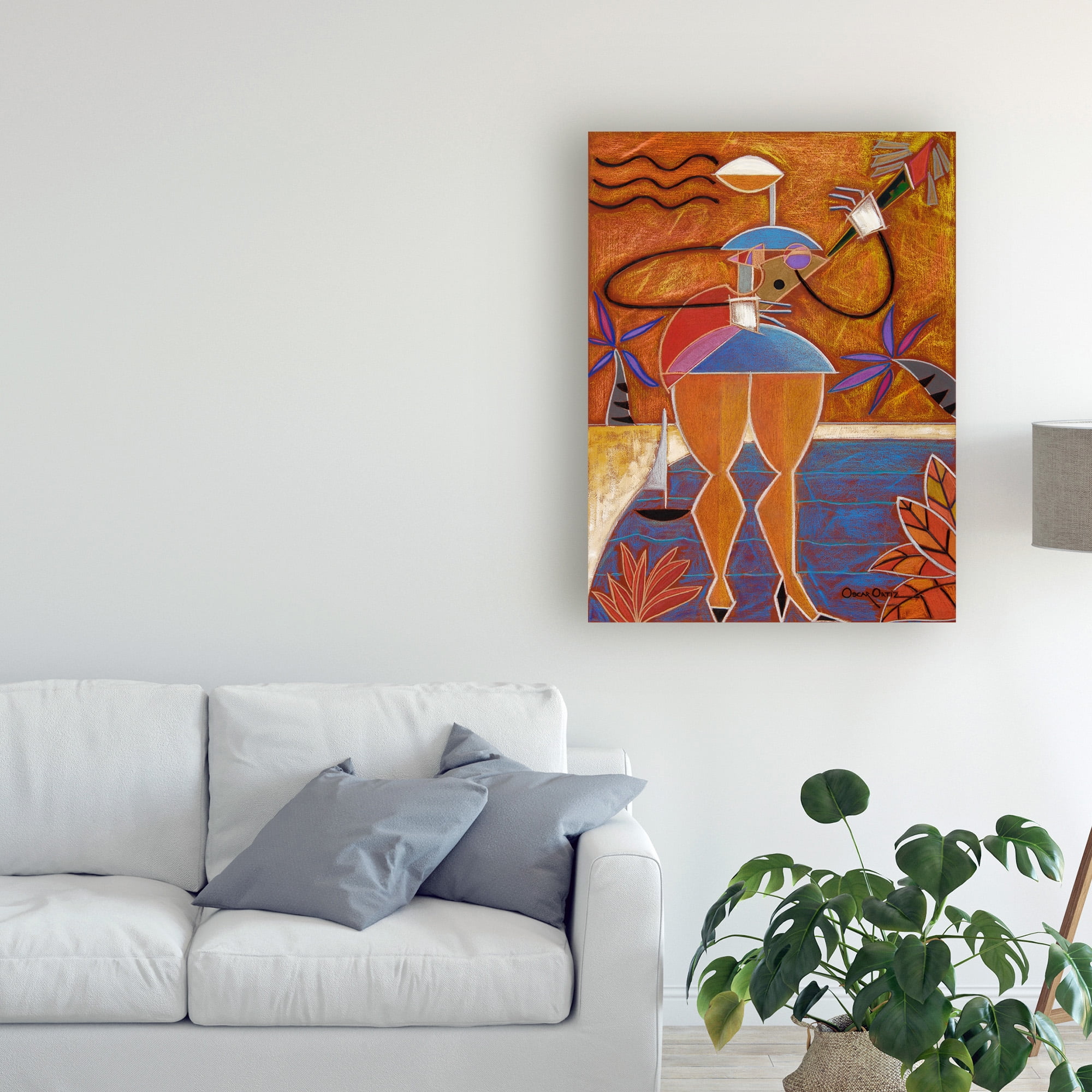 Trademark Fine Art 'Cuatro Caliente' Canvas Art by Oscar Ortiz