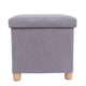 thumbnail image 1 of Taburete de silla de almacenamiento MDF y tejido Caja de almacenamiento plegable Asiento cuadrado Reposapiés de silla Reposapiés de silla y cubo de asiento Perfecto para uso Anggrek Otros, 1 of 8