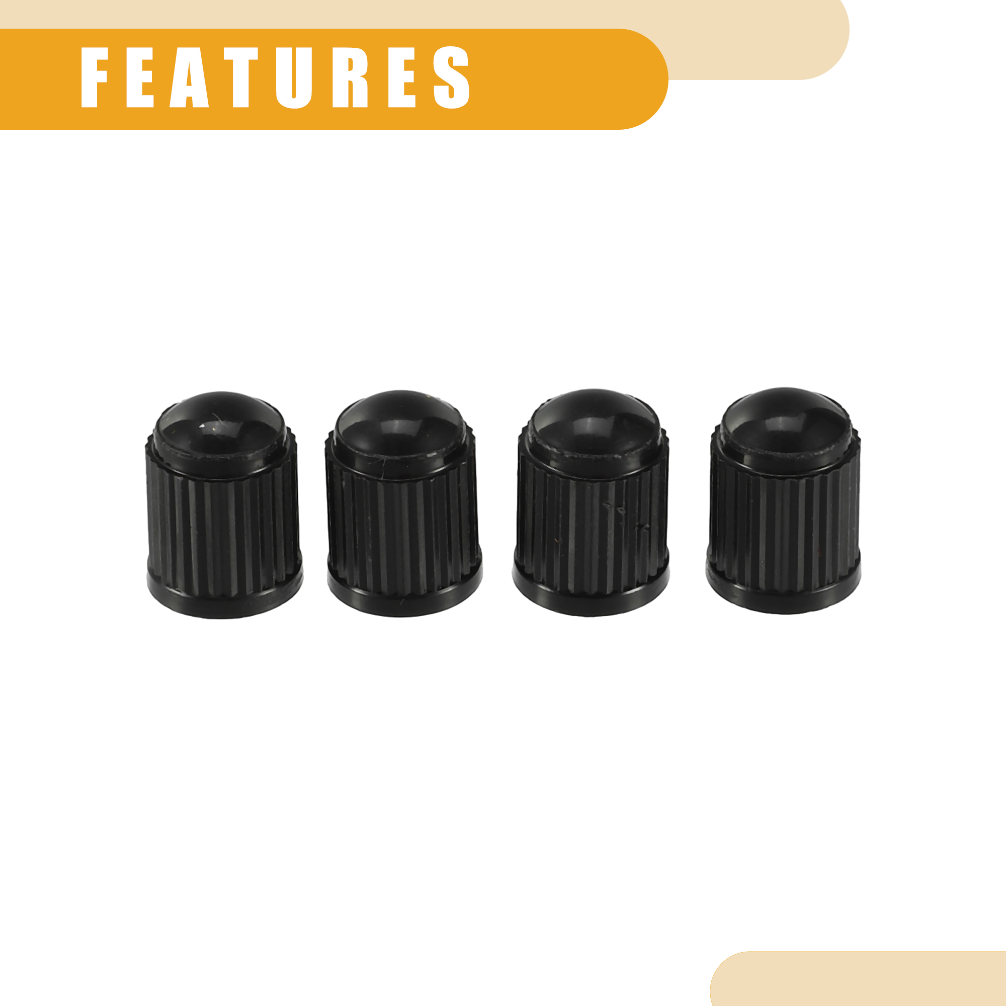 Unique Bargains 1 Set Universal Tire Valve Stem Extenders Extension Adapter - Copper Gold