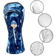 thumbnail image 3 of Golf Club Covers, Blue Jellyfish Sea Premium PU Leather Driver Hybrid Putter Head Covers with Velvet Lining, Waterproof Golf Gifts for Men Women, 3 of 11