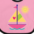 thumbnail image 4 of Inktastic Sailboat Girls Sailing Girls Baby Bib, 4 of 4