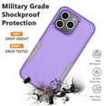 thumbnail image 6 of for iPhone 15,15 Pro,15 Plus,15 Pro Max Case,Heavy Duty Shockproof Dual Layer Rugged Full-Body Protective Phone Cover,2 in 1 Silicone Rubber Phone Case for iPhone 15 Plus 6.7" - Purple 2023, 6 of 6