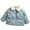 Blue, variant on Lindreshi Winter Coats for Toddler Girls and Boys Kids Girls Baby Winter Fleece Coat Jacket Solid Outwear Padded Clothes