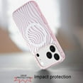thumbnail image 2 of For iPhone 17 Pro Max [Magnetic] Double Layer Design IMD Case -Wave Pink Zebra Stripes, 2 of 3