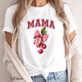 thumbnail image 4 of Comfort Colors® Mothers Day Shirt, Mama Cherry Bow T-Shirt, Cute Vintage Style Mom Tee, Mothers Day Gift, Gift For Her, 4 of 6