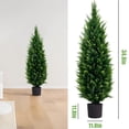 thumbnail image 3 of LINBONIO Artificial Cedar Tree 3 ft Artificial Topiary Trees Beautiful Realistic Faux Cedar Pines UV Protection for Longer Life 2Pack, 3 of 8