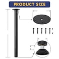 thumbnail image 1 of Pieds de Table en Métal Robustes - Tube Carré de 28 Pouces, Supporte 1200 Lb, Pieds de Meuble de Remplacement Robustes, Faciles à Installer, Ensemble de 2 - Colonne A 28 Pouces, 1 of 8
