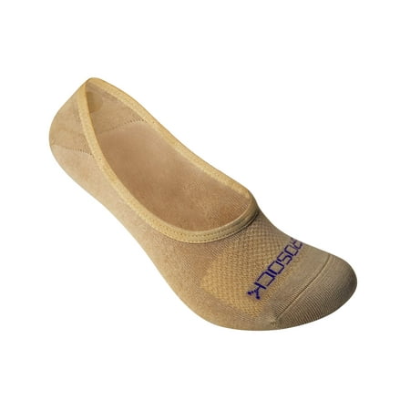 

ZeroSock Bamboo Super Low Invisible Socks With Mesh Ventilation Anti-Tear Double Thread Bottoms & Anti-Slip Gel Heel Grip (Women s Size 8-10 Nude)