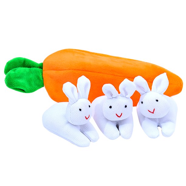 Conejo de peluche zanahoria monedero regalo de Pascua Mini conejito muñeca decoración del hogar Tmvgtek Para Estrenar