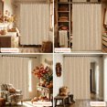 thumbnail image 6 of Khaki Shower Curtain, Waterproof Shower Curtains for Bathroom, Rustic Farmhouse Solid Color Washable Fabric Bathtub Curtain Set Bath Decor with 12 Hooks Extra Long 72"x96", 6 of 8