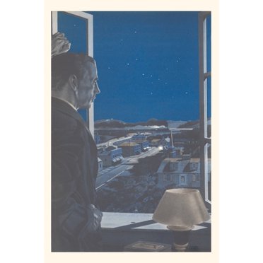 Pocket Sized - Found Image Press Journals: Vintage Journal Man Looking Out Window (Paperback)