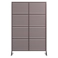 thumbnail image 1 of GloryStar Rustproof Freestanding Metal Privacy Screen Fence, Weather-Resistant Decorative Leaves Panel, Simple Installation for Use on Patio, Deck, Balcony, Garden or Inside the Home, 1 of 8