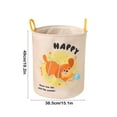 thumbnail image 6 of Uutvery Laundry Basket,Cute Animal Baskets Collapsible Dirty Clothes,Personalized Easter Baskets,Round Laundry Hamper Storage Basket Laundry Organizer,Clothes and Toys Bin with Handles, 6 of 7
