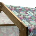 thumbnail image 5 of Exotic Pet House, Tropic Accents Hawaiian Blossom Revival Plants Hibiscus Pastel Toned Illustration, Outdoor & Indoor Portable Dog Kennel with Pillow and Cover, 5 Sizes, Multicolor, by Ambesonne, 5 of 5