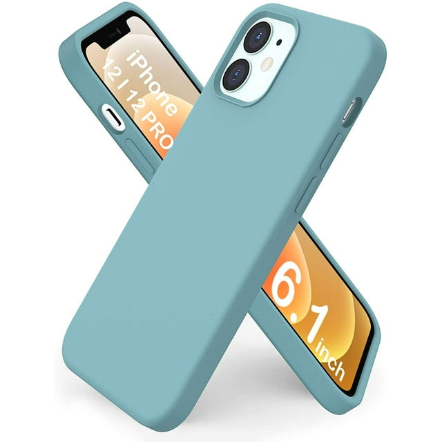 iPhone 12 6.1 Silicone Case, iPhone 12 Pro Case Ultra Thin Full Protection Liquid Silicone Phone Case Cover for iPhone 12 Pro / iPhone 12 (2020) 6.1 Cactus