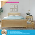 thumbnail image 2 of Max & Lily Full Size Bed Frame with Storage Drawers, Solid Wood Platform Bed for Kids, 2 of 10