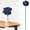 Navy, variant on Tucknest 10.63 Inch Ceramic Bee Watering Station, Flower Shaped Bird Bath for Garden, Butterfly Drinking Cup for Outdoor Yard Pollinator Support, Navy