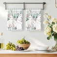thumbnail image 3 of Easter Bunny Kitchen Towels Set of 4, Eucalyptus Leaves Rabbits Country Grey Plaid Absorbent Dish Towels for Kitchen, Microfiber Hand Towel, Quick Drying Tea Towel for Cleaning Decorative Dishcloths, 3 of 7