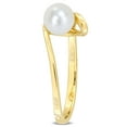 thumbnail image 3 of Everly Women's Cultured Pearl 10k Yellow Gold Ring, 3 of 8