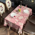 thumbnail image 2 of Pioneer Flower Floral Print Pattern Rectangle Tablecloth 60"x120",Waterproof Polyester Rectangle Table Cloth, Wipeable Spillproof Polyester Tablecloth for Dining, Camping, Indoor and Outdoor, 2 of 6