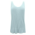 thumbnail image 4 of Women's V Neck Camisole Tank Top Casual Pure Color Staple For Spring Summer Everyday Wear With Pants, 4 of 5