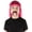 Pink, variant on HPO Adult Men's 80's Mullet Wig with Handlebar Mustache Set, Long Curly Zookeeper Style with Flame-Retardant Synthetic Fiber - Pink