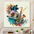 thumbnail image 2 of Designart Music Saxophone Player I Canvas Wall Art, 2 of 5