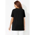 thumbnail image 2 of Catherines Women's Plus Size Petite Easy Fit Short Sleeve V-Neck Tunic, 2 of 6