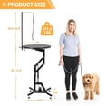 thumbnail image 3 of Hydraulic Lift Dog Grooming Table,360° Rotating Grooming Table,Adjustable Height,Overhead Arm & Tool Organizer Dog Grooming Station, 3 of 7