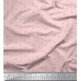 thumbnail image 1 of Soimoi Pink Poly Georgette Fabric Flower Bud Floral Print Fabric by the Yard 52 Inch Wide, 1 of 3