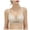 Khaki, variant on Twist Front Smooth Seamless Women Push Up Bra, Adjustable Multi-Hook Back Closure Everyday Support Bra Khaki 36BC
