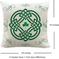 thumbnail image 5 of St. Patricks Pillow Covers Irish Celtic Knot 18x18 Inch Set of 2 for Outdoor Patio Porch Paw Print Four Leaf Lucky Charm Shamrock Throw Pillow Cases Without Fillers, 5 of 6
