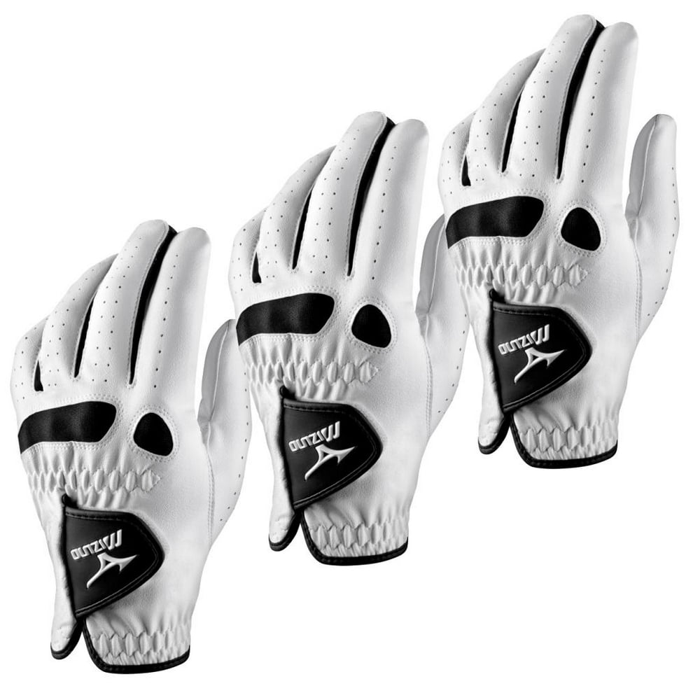 3 NEW Mizuno BioFlex Mens Golf Gloves Left Hand Regular Size Medium All Weather