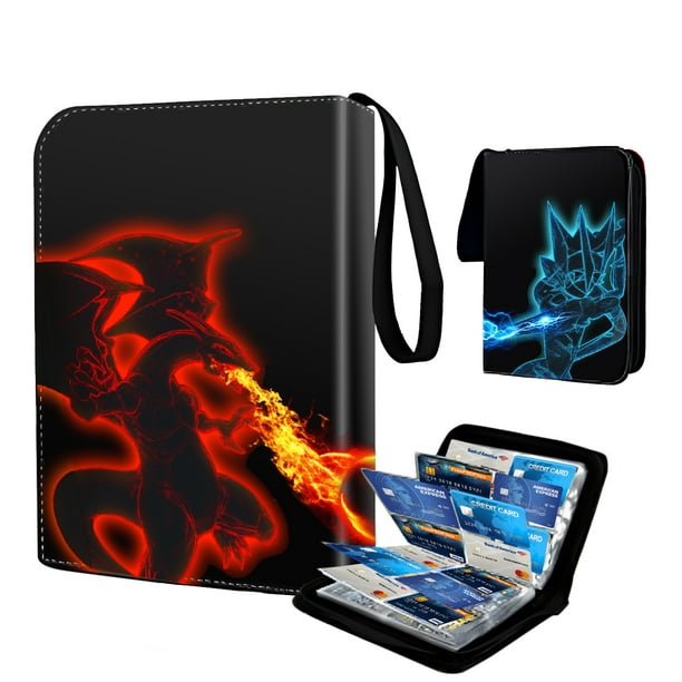 Trading Card Binder, 4Pocket Cards Binder Album Holder Fits 400 Cards