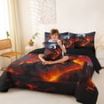 thumbnail image 3 of Erosebridal Horror Dragon Boys Bedding Comforter Set 7 Pieces, Sky Moon Full Bedding Set, Black Red, 3 of 7