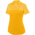 thumbnail image 2 of Augusta S Ladies Shadow Tonal Heather Polo Gold 5413, 2 of 2