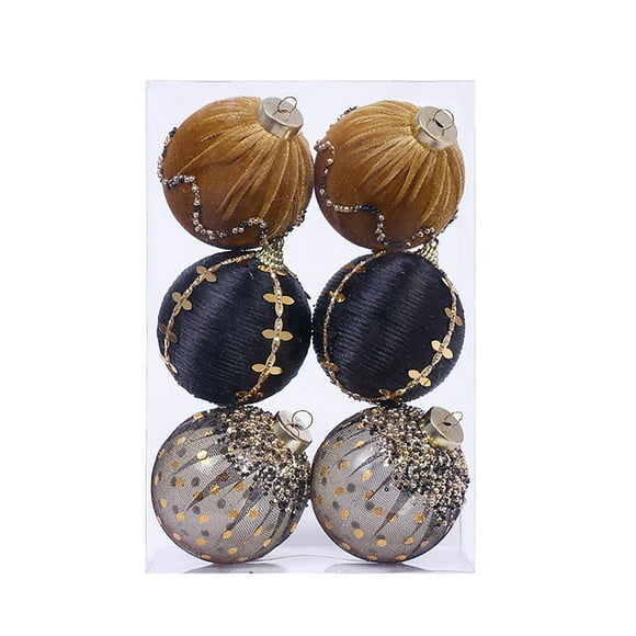 Boules Suspendues Pailletées Transparentes Incassables pour Maison Chaîne pour Lampe Fleur Ornement Suspendu pour Voiture Décorations de Noël en Vrac Ensemble d'Ornements en Verre Collant Lustre Goutte 50mm Noël Patriotique