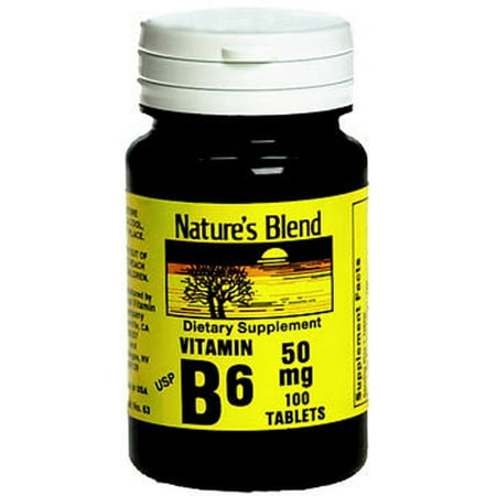 Mélange Nature Vitamine B6 50 mg comprimés - 100 ct