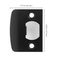 thumbnail image 2 of BESTYASH 4 Sets Oversize Deadbolt Strike Plate Black Stainless Steel Smooth Insertion Home Improvement, 2 of 7