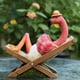 thumbnail image 3 of Estatuas de flamencos para jardín esculturas de resina para exteriores arte moderno en miniatura Baoblaze, 3 of 7