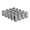 silver, variant on Richeer 20PCS 1.38 inch Black 1/2-20 Closed End Bulge Acorn Lug Nuts - Cone Seat - 19mm Hex One-Piece Wheel Lug Nut for Bronco Mustang Ranger Safari YJ TJ KJ KK ZJ WJ WK XK MJ XJ