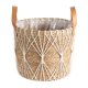 thumbnail image 2 of Maceta tejida, cesta, contenedores, decoración, maceta, cestas de almacenamiento para jardín, almacenamiento de plantas, pícnic al aire libre Líneas blancas, 2 of 7