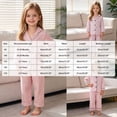 thumbnail image 4 of CAUYDY 12M 18M 24M 1T 2T Toddler Girl Pjs Newborn Sleepwear Fall Winter Long Sleeved Top and Elastic Waist Pants 2 Piece Comfy Set Baby Clothes for Girls Sizes 18-24 Months,Orange, 4 of 9