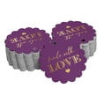 thumbnail image 1 of Inkdotpot 50 Pack Made With Love Text Favor Paper Tags Craft Real Gold Foil Hang Tags, 1 of 6