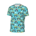 thumbnail image 6 of Wukai Cartoon Monster Truck Print Men's Short-Sleeved Mesh T-Shirt,Quick-Dry Short Sleeve Workout T-Shirt-Small, 6 of 8