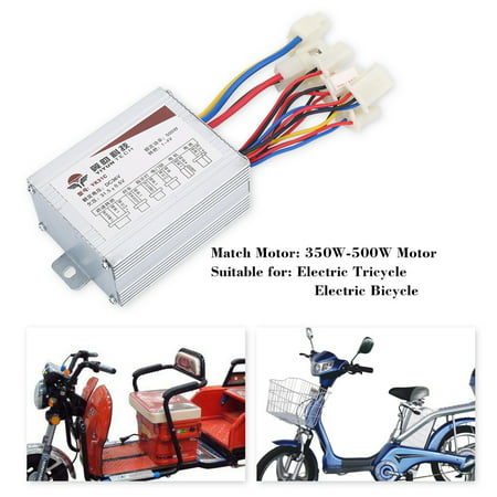 36V 500W Motor Brushed Controller Box for Electric Bicycle Scooter E-bike, 36V Motor Controller, Electric Bike Brushed