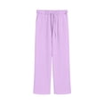 thumbnail image 7 of Girls Sweatsuit Tracksuit Set Teen Kids Pullover Sweatshirts and Sweatpants Sweat Set Lounge 2 Piece Outfits,Light Purple 5-6 Years, 7 of 7