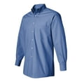thumbnail image 2 of Van Heusen Men's Dress Shirts Regular Fit Silky Poplin Solid, Periwinkle, 14.5"-15" Neck 32"-33" Sleeve, 2 of 5
